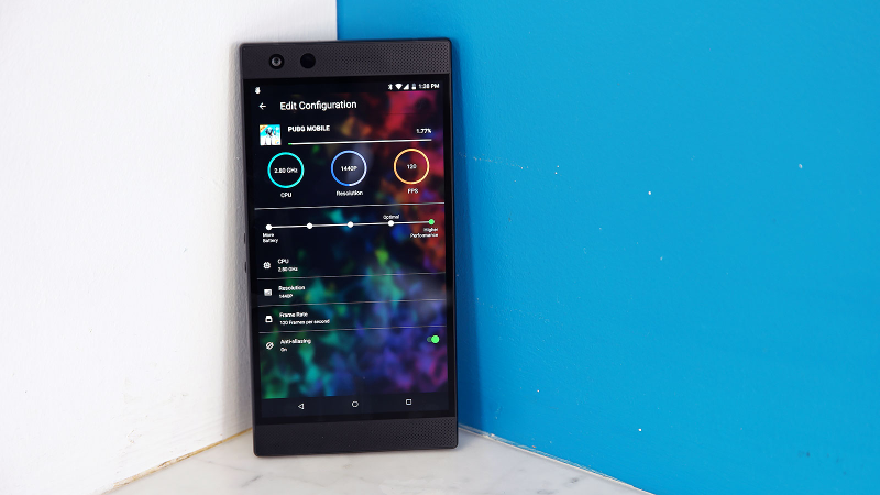 The Cortex apps lets you adjust things like CPU clock speed, resolution, anti-aliasing, and more.